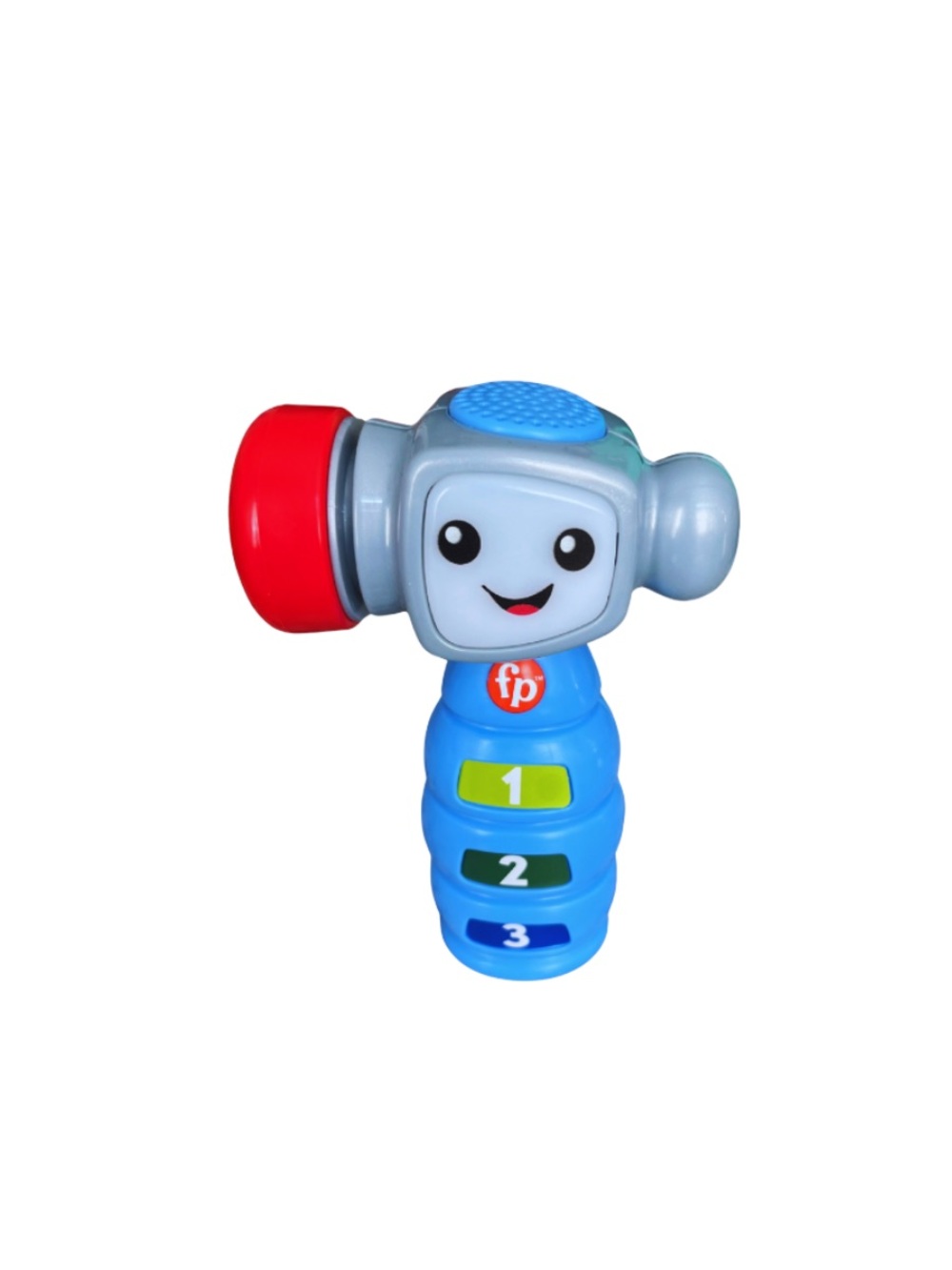 FISHER-PRICE || LAUGH & LEARN TAP AND LEARN HAMMER WITH SOUND || BLUE, RED